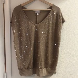 Soulmates 1X beige sequin top